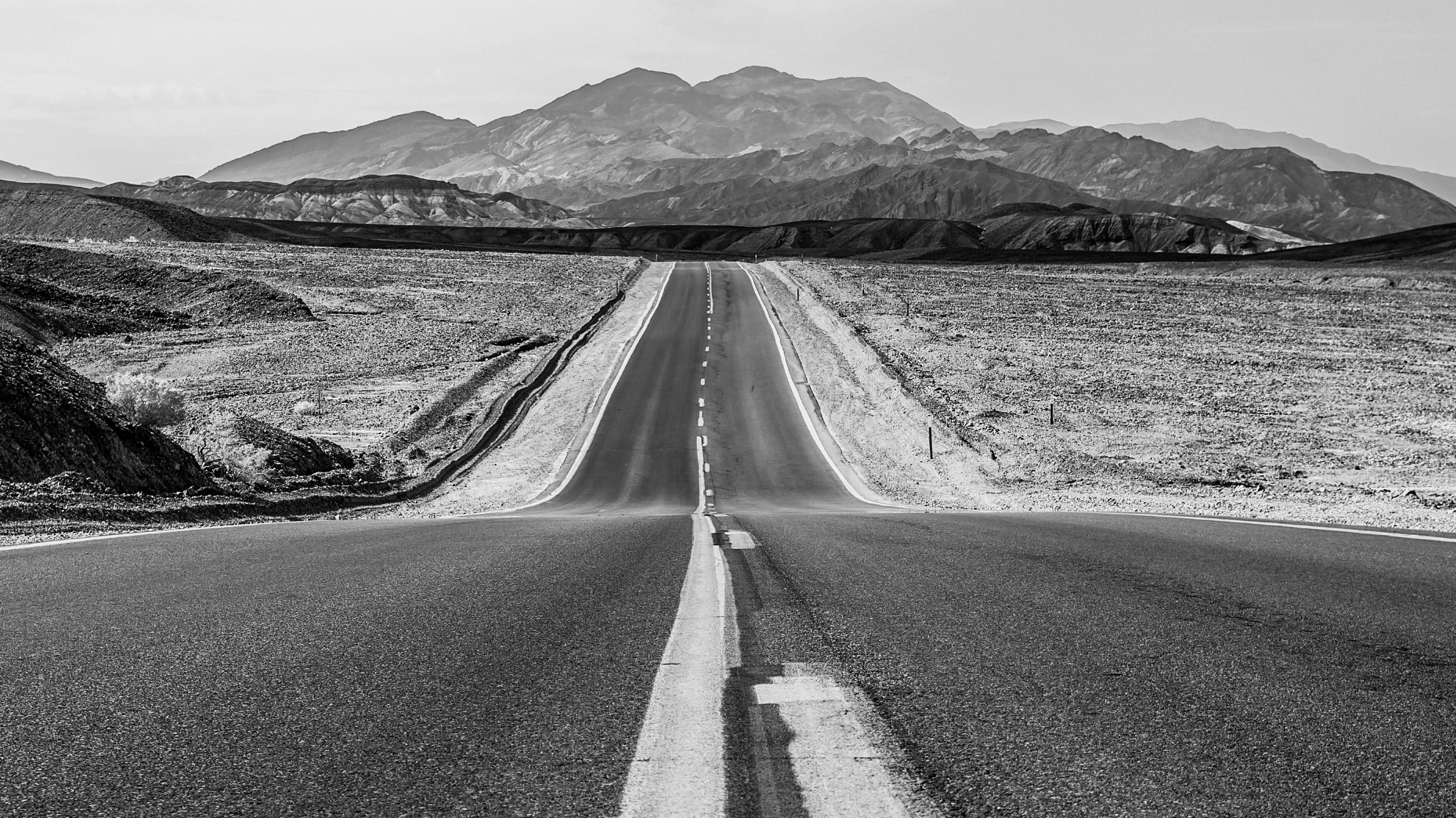 image of hwy 190 road and desert and mountains