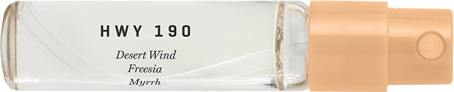Hwy 190 Fragrance samples
