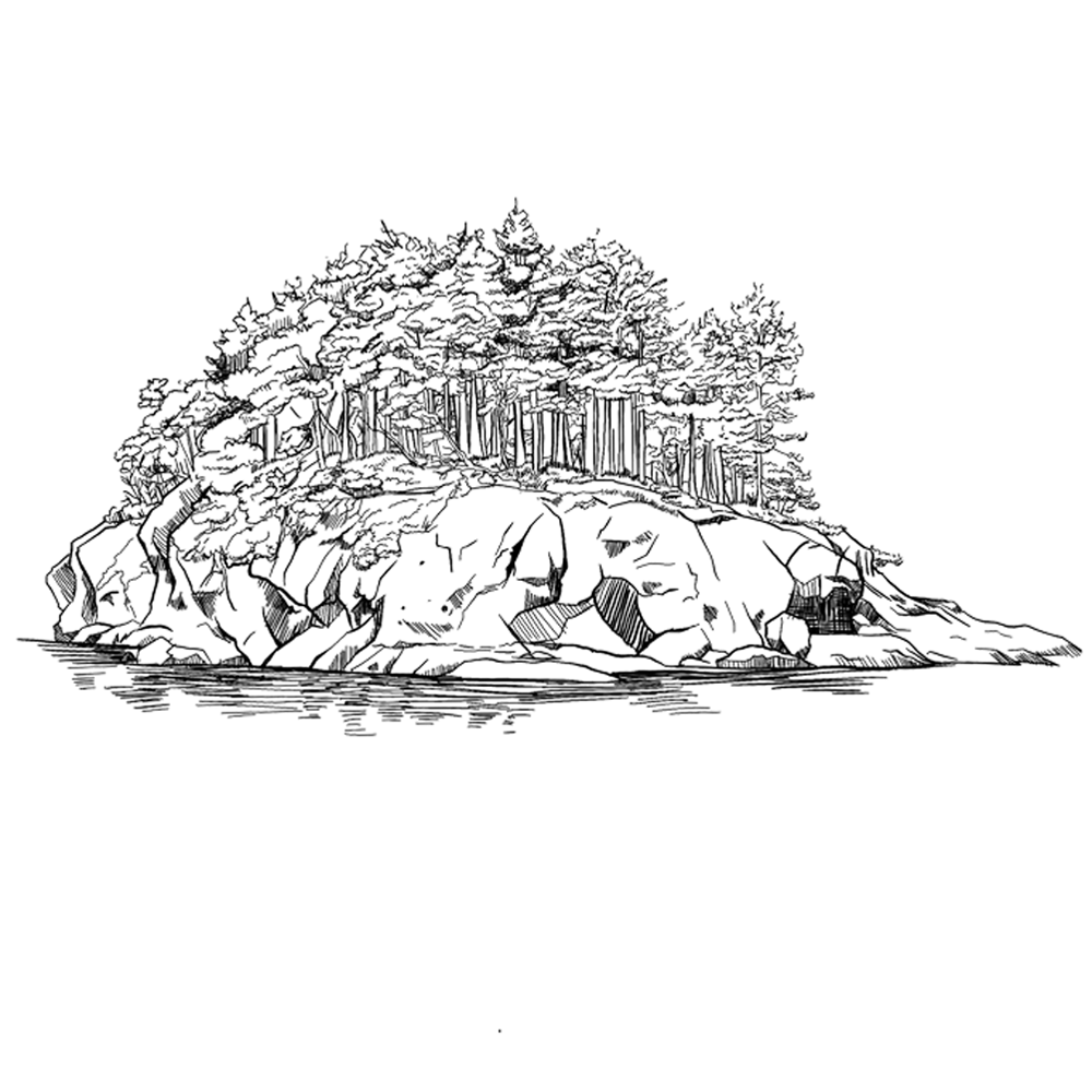 drawing of matia island