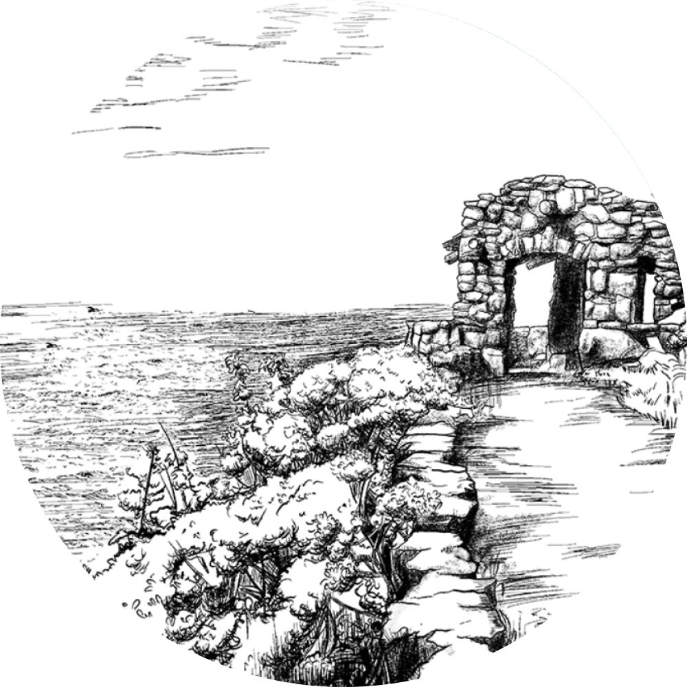 drawing of cape perpetua
