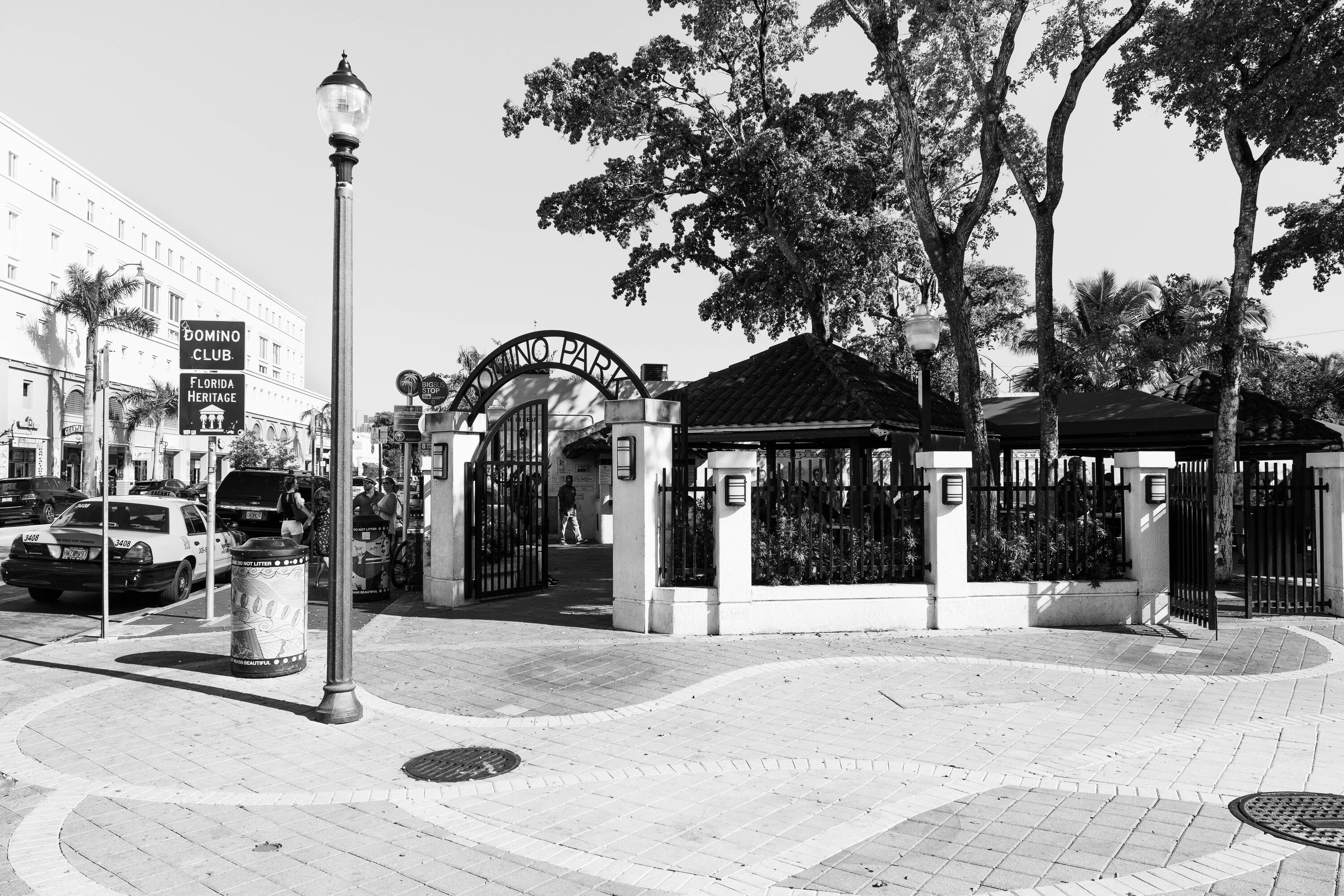 image of the entrance of domino park