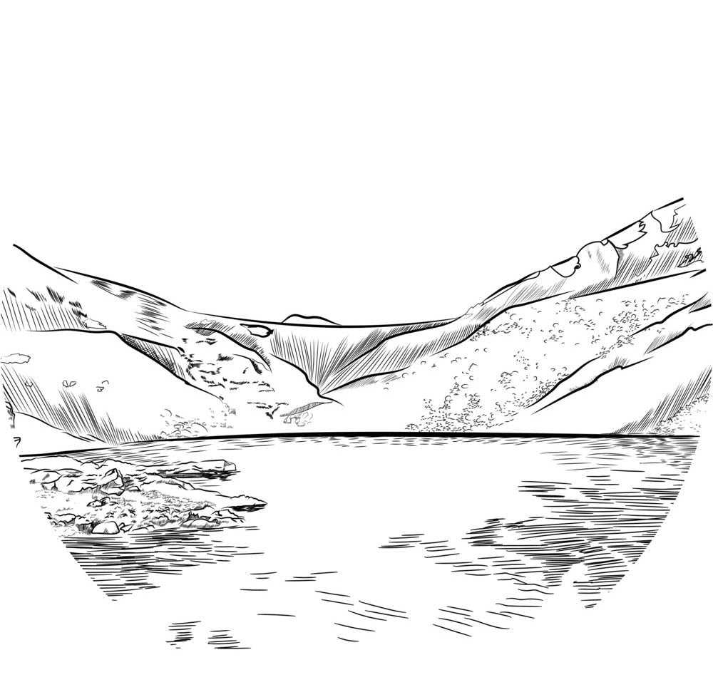 drawing of lost man trail