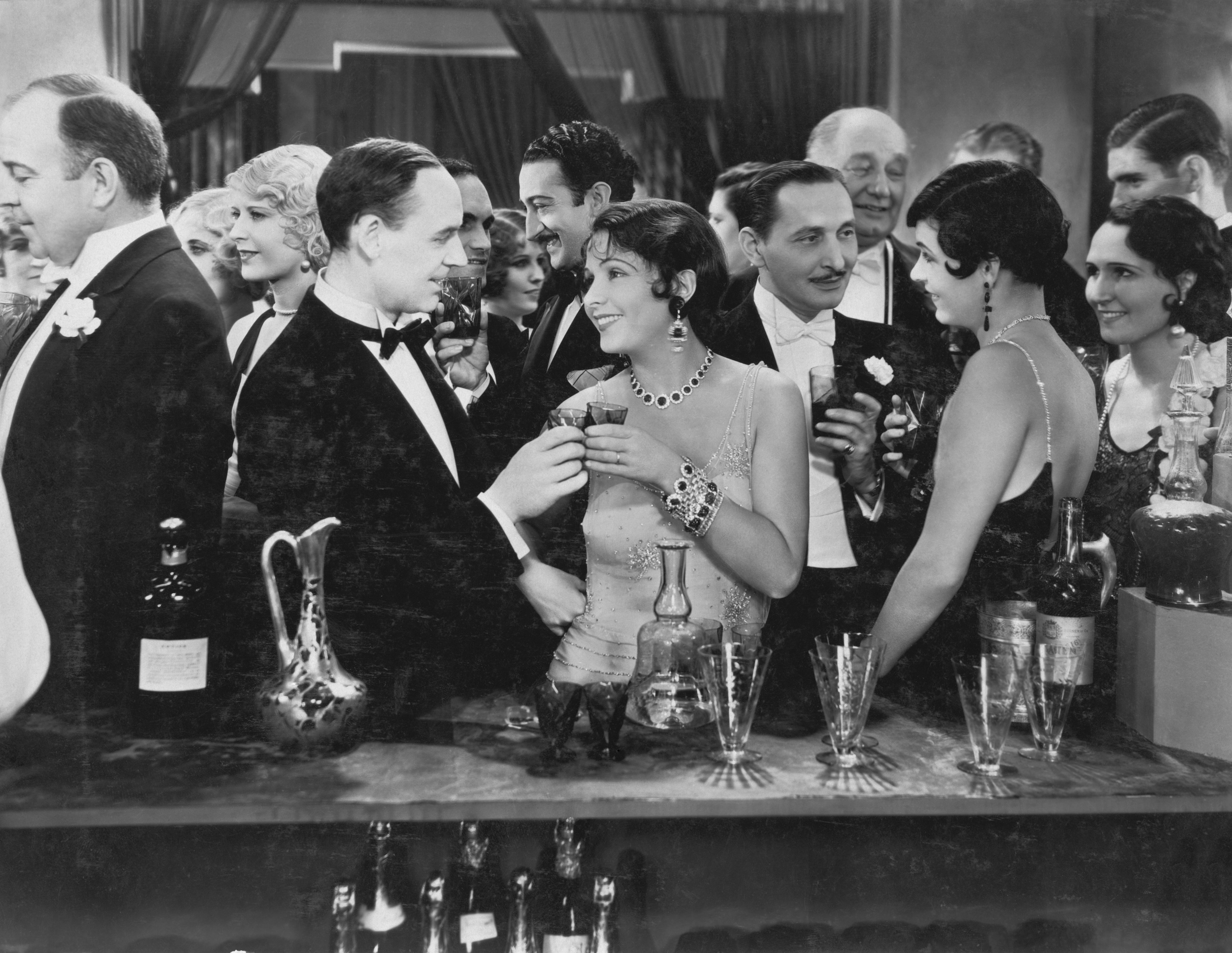 image of people at a bar in the 1920's