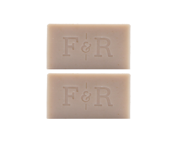 Two Travel-sized bar soaps