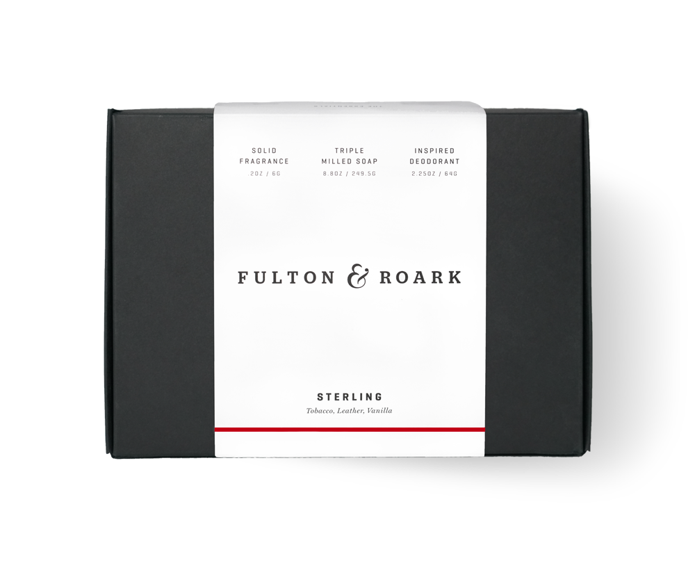Essentials Set including deodorant, bar soap and solid fragrance square
